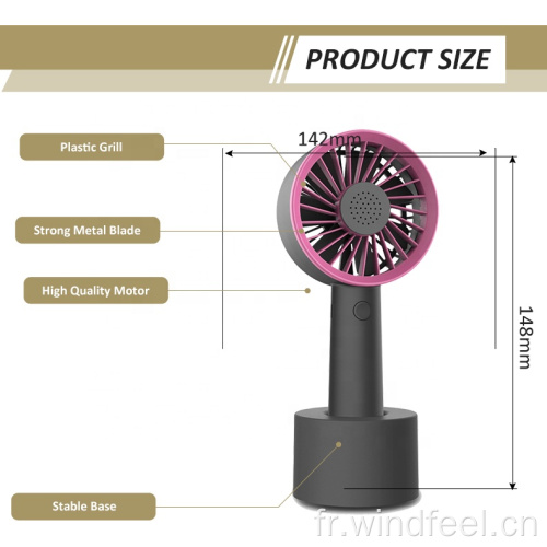 Mini ventilateur de table USB portable Ventilateur de bureau